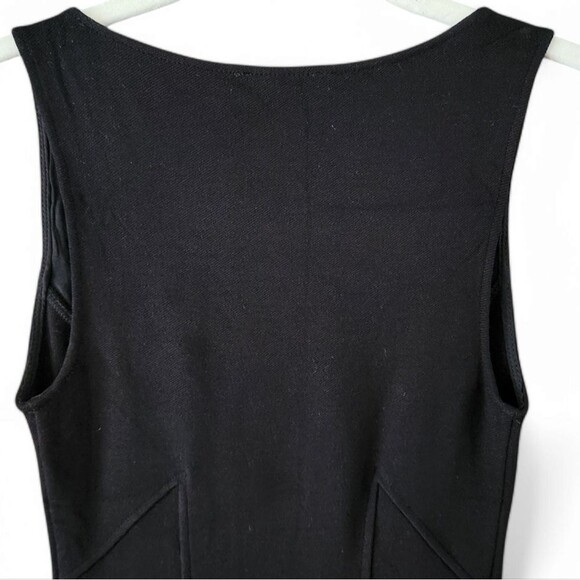 Helmut Lang Black Gala Knit Square Neck Cut Out Bodycon Dress - Small - Picture 4 of 8